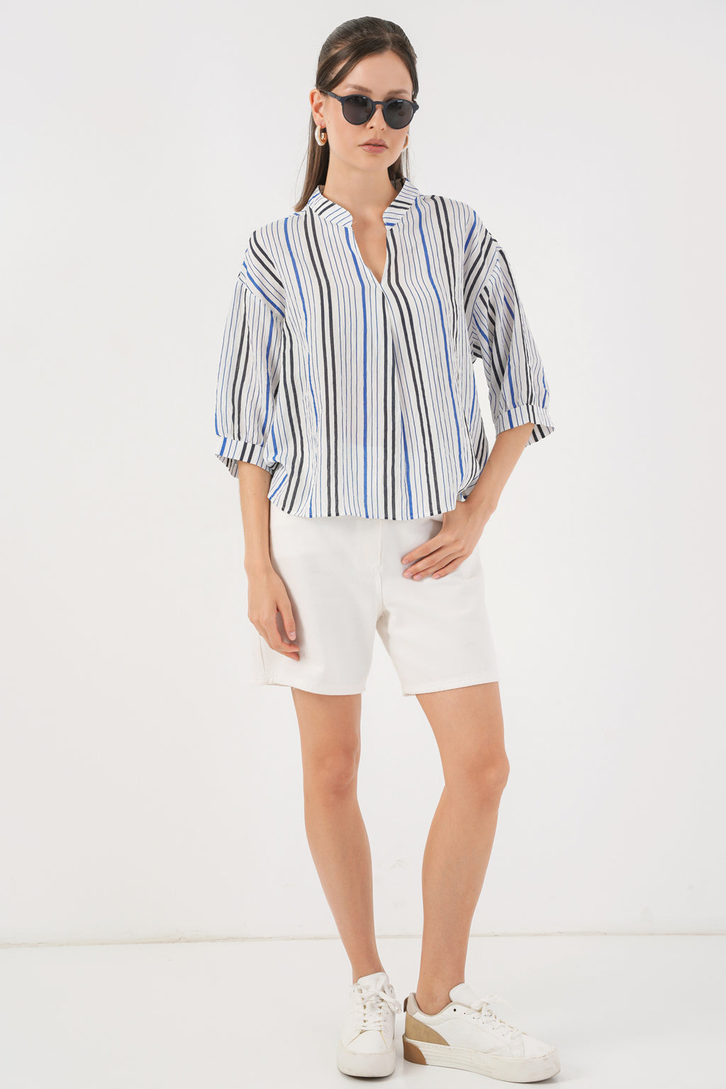 Navy Blue Women Blouse