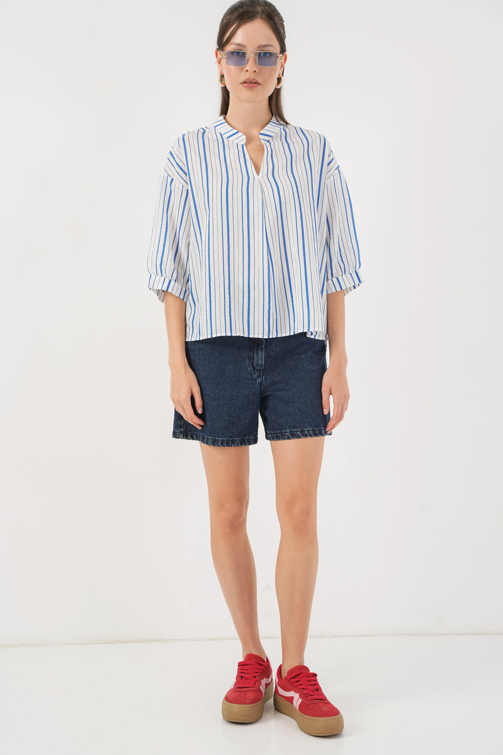 Blue Women Blouse