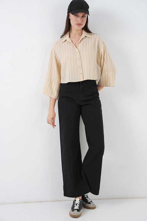 Beige Women Shirt