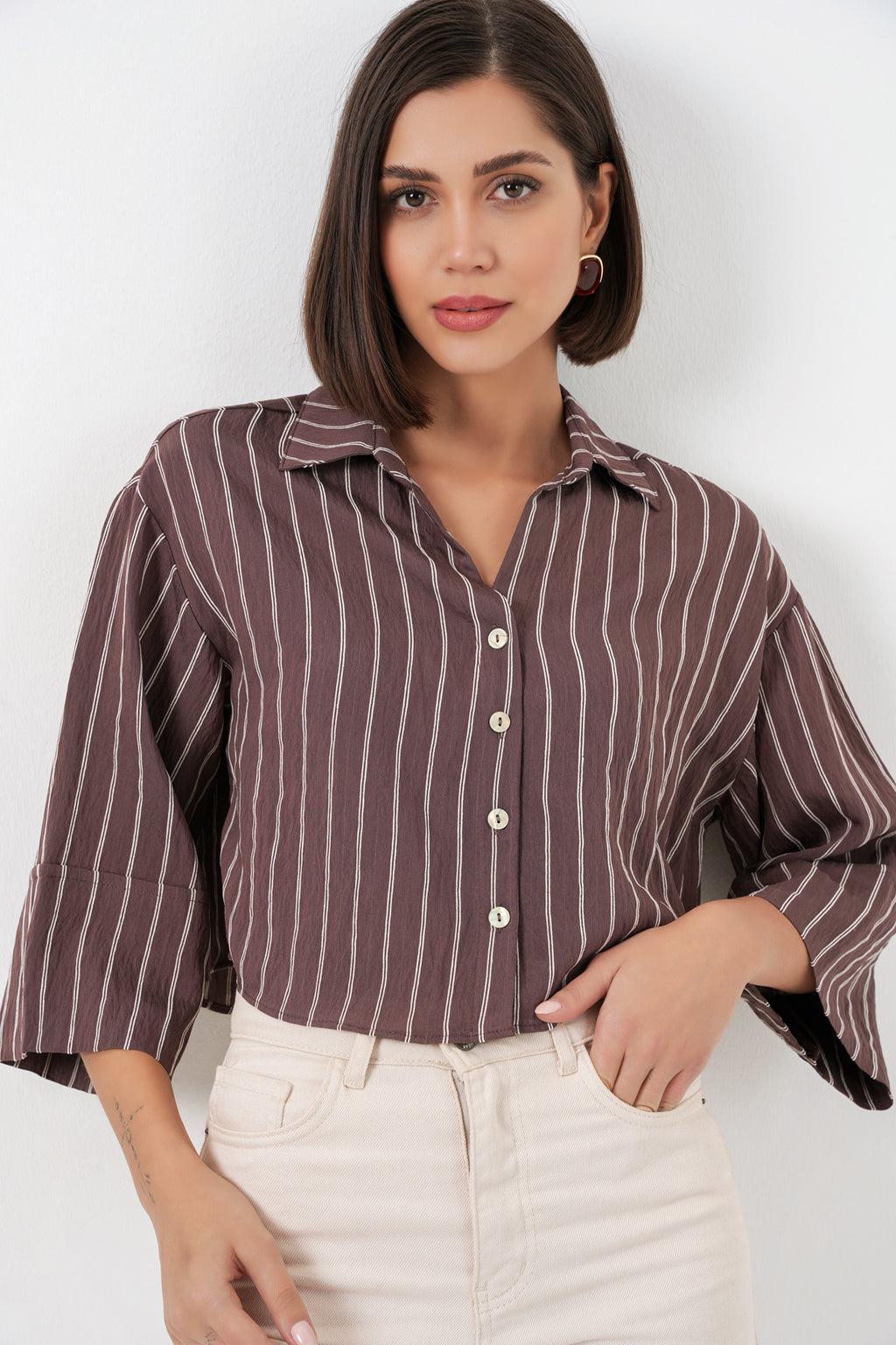 Brown Women Shirt