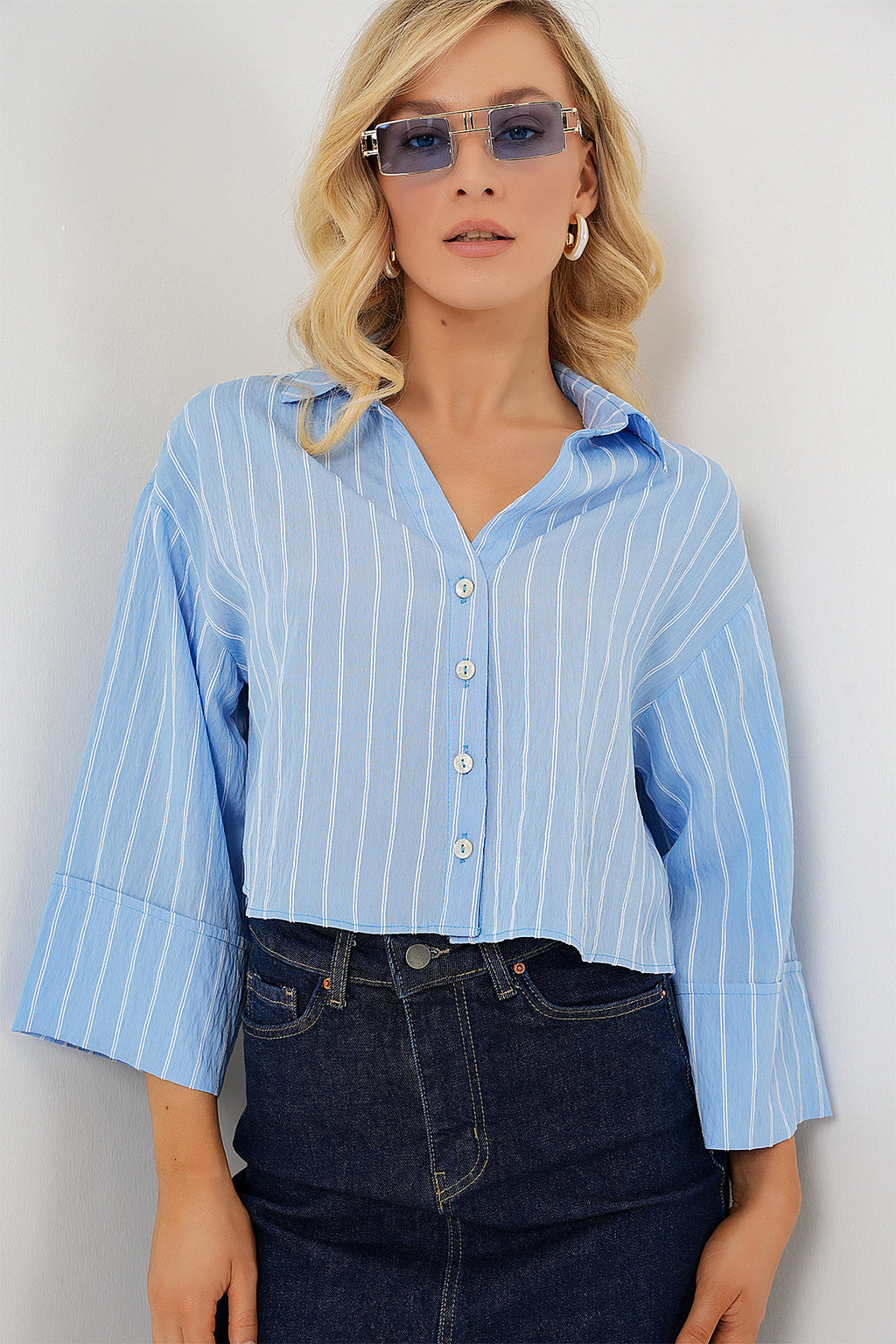 Blue Women Shirt
