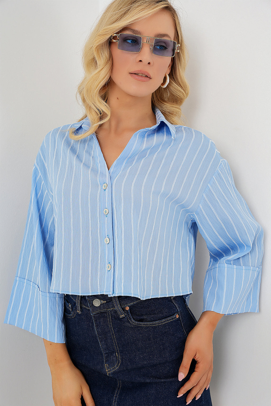 Blue Women Shirt