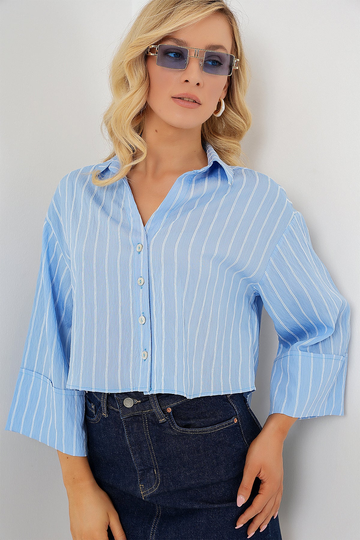 Blue Women Shirt