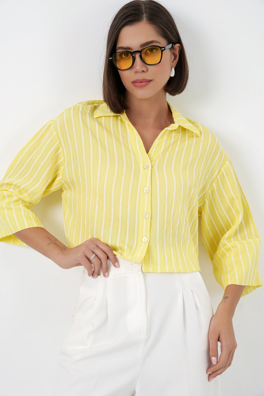 Yellow Women Shirt