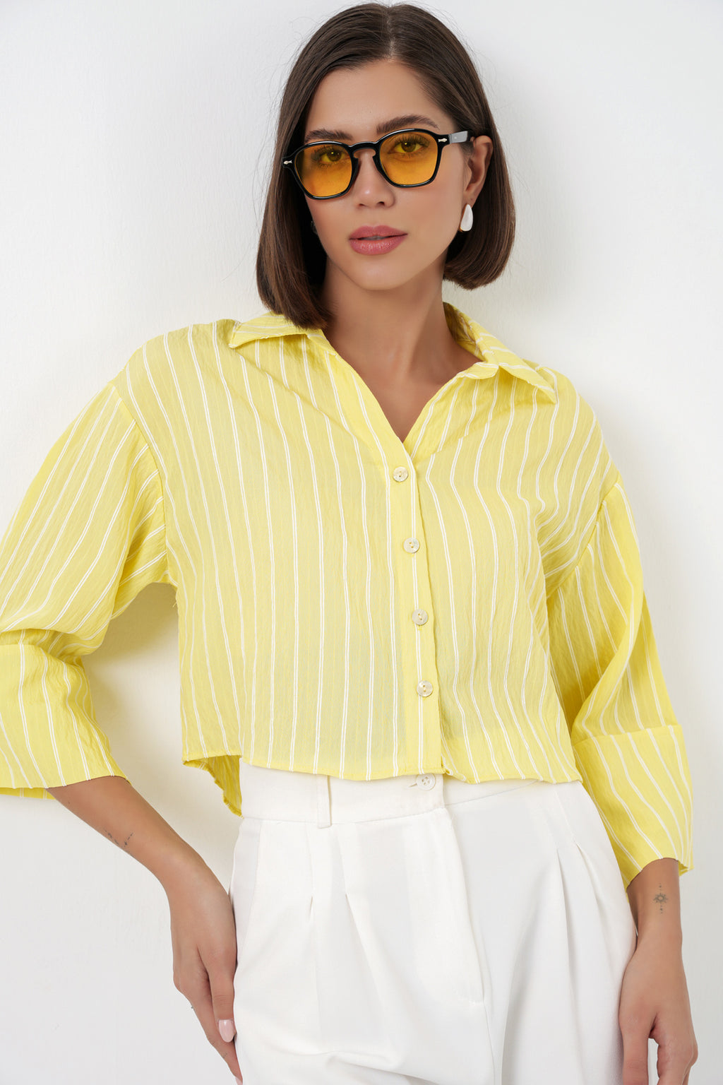 Yellow Women Shirt