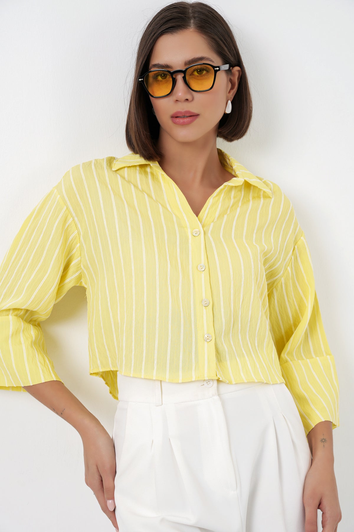 Yellow Women Shirt