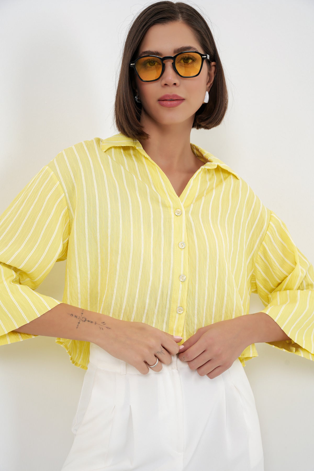 Yellow Women Shirt
