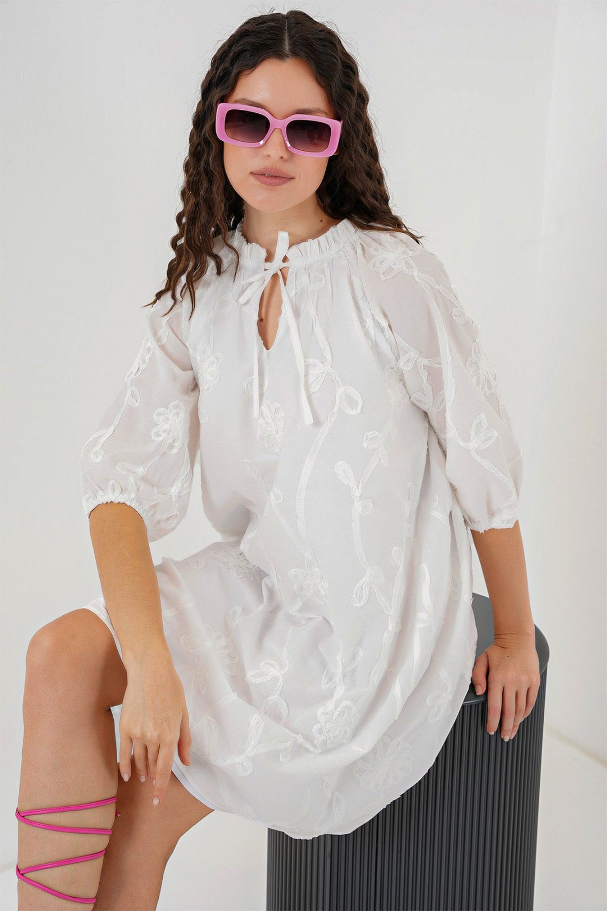 White Women Dress