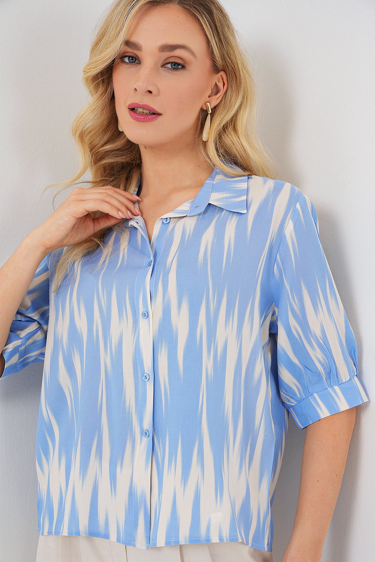 Blue Women Shirt