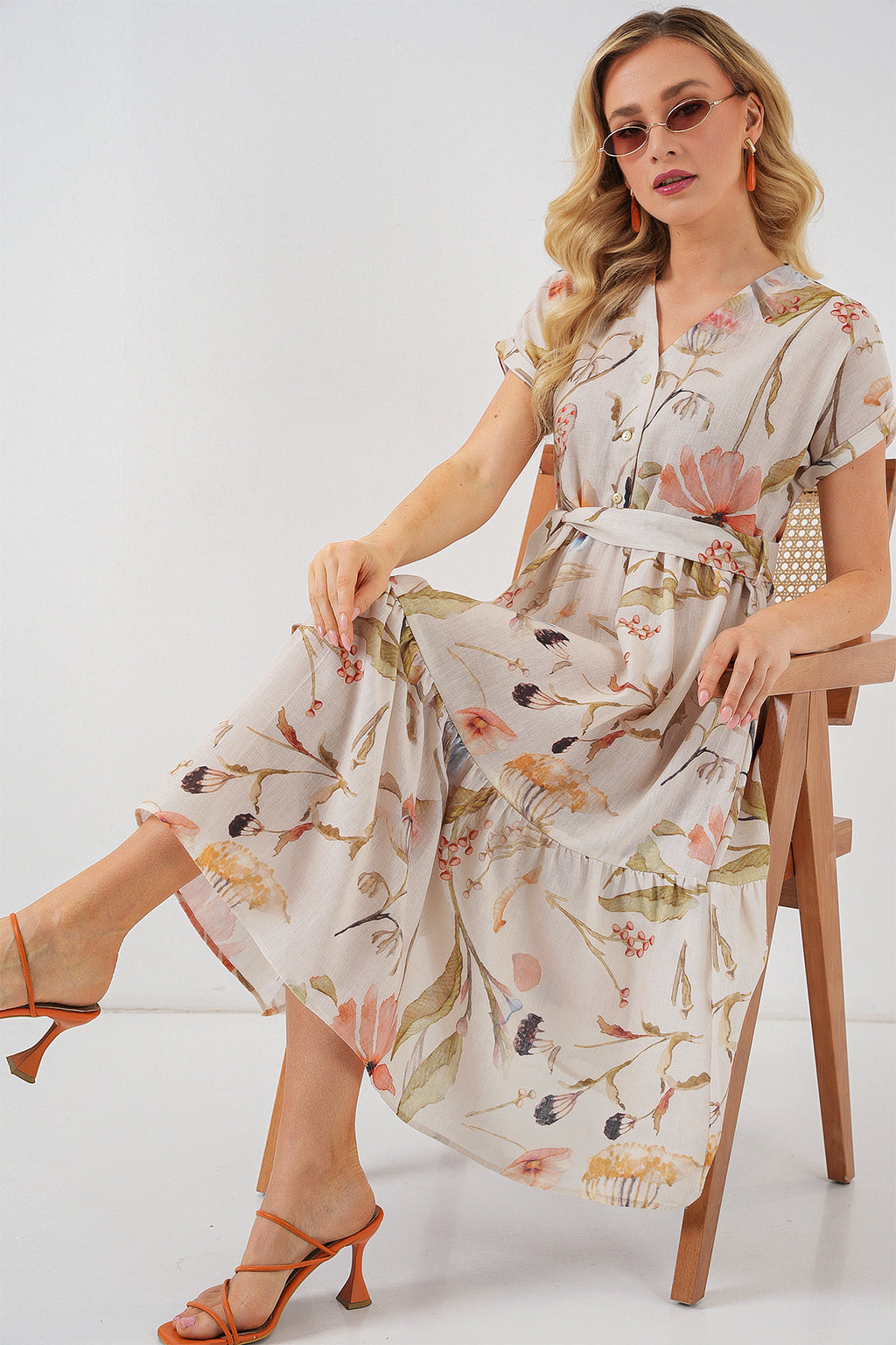 Cream Women Dress