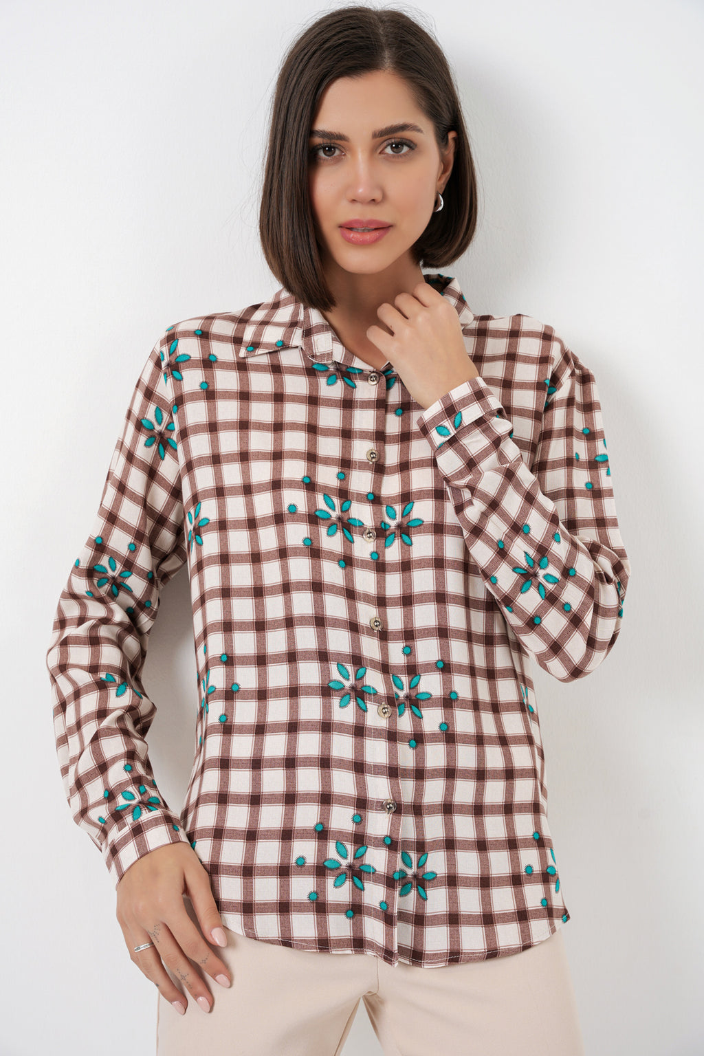 Brown Women Shirt