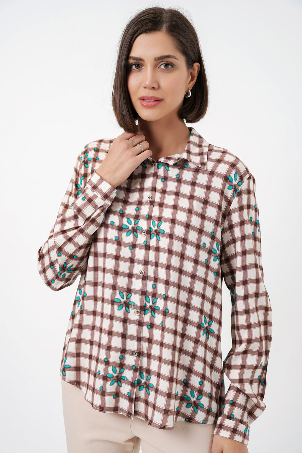 Brown Women Shirt