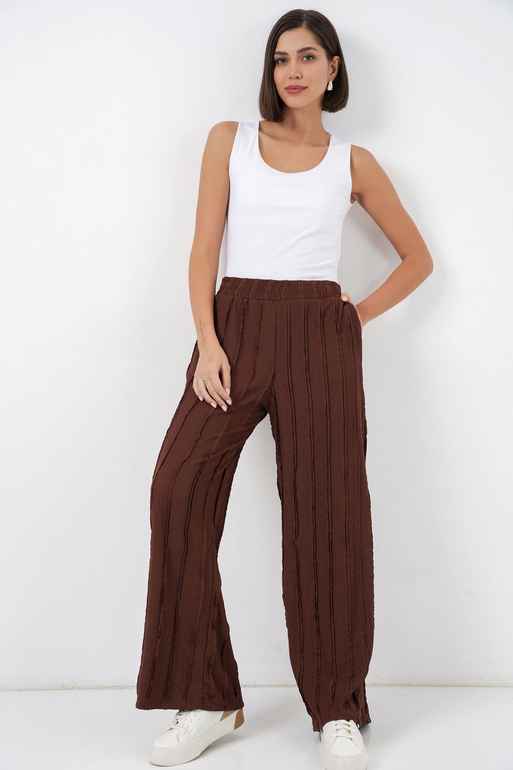 Brown Women Pants