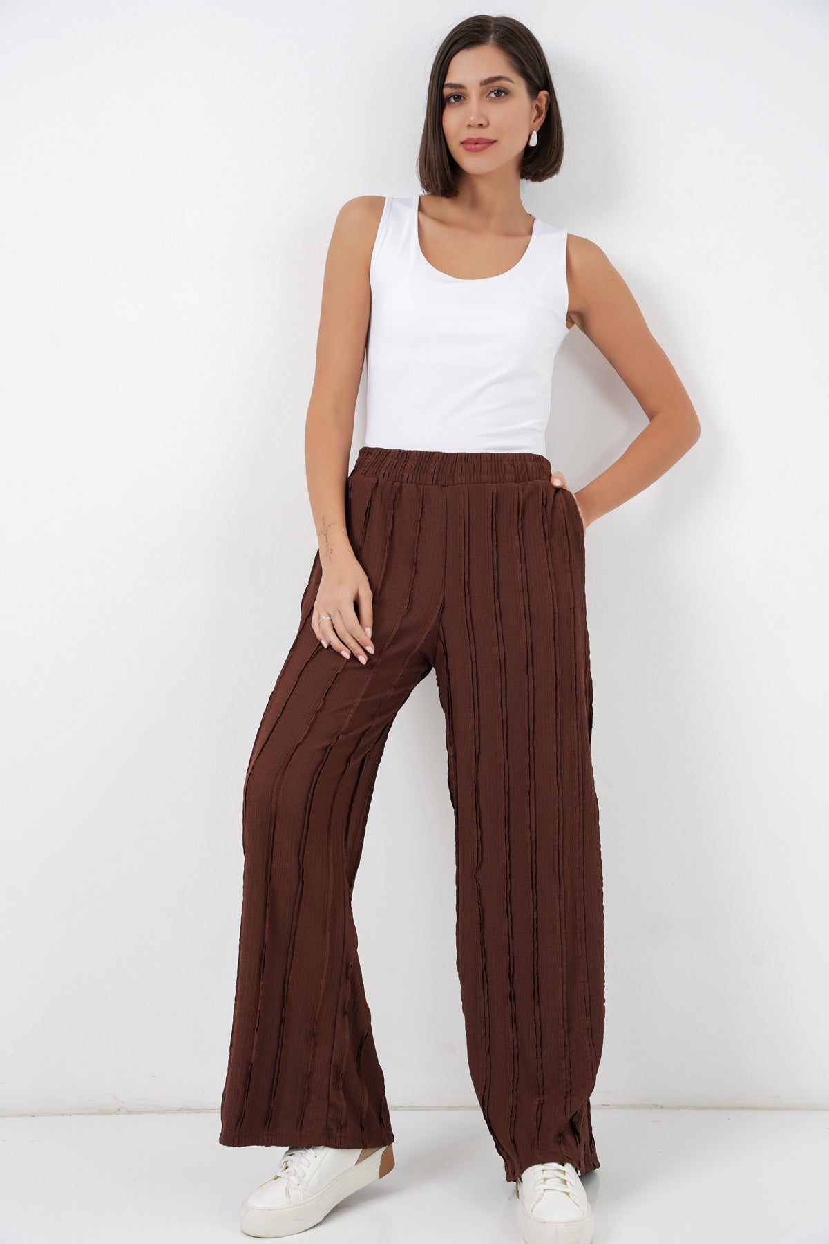 Brown Women Pants