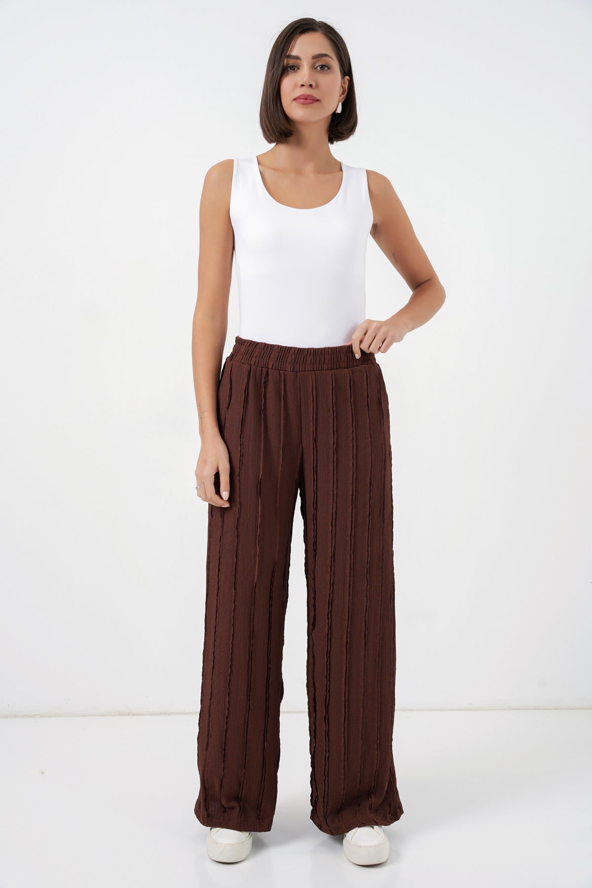 Brown Women Pants