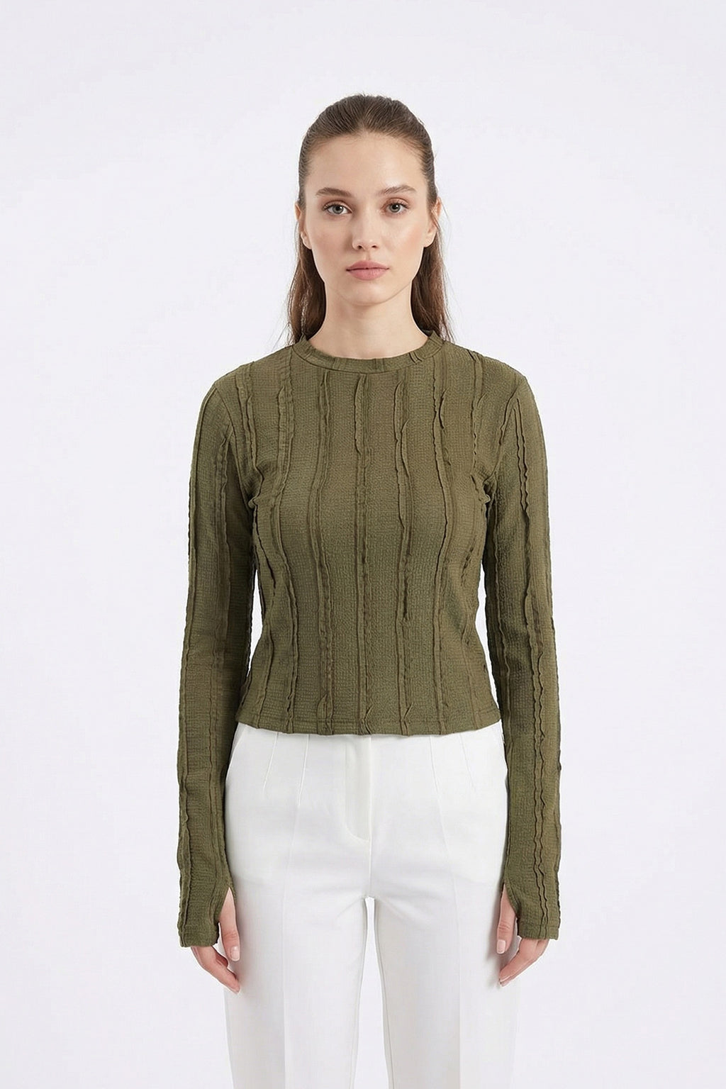 Khaki Women Blouse