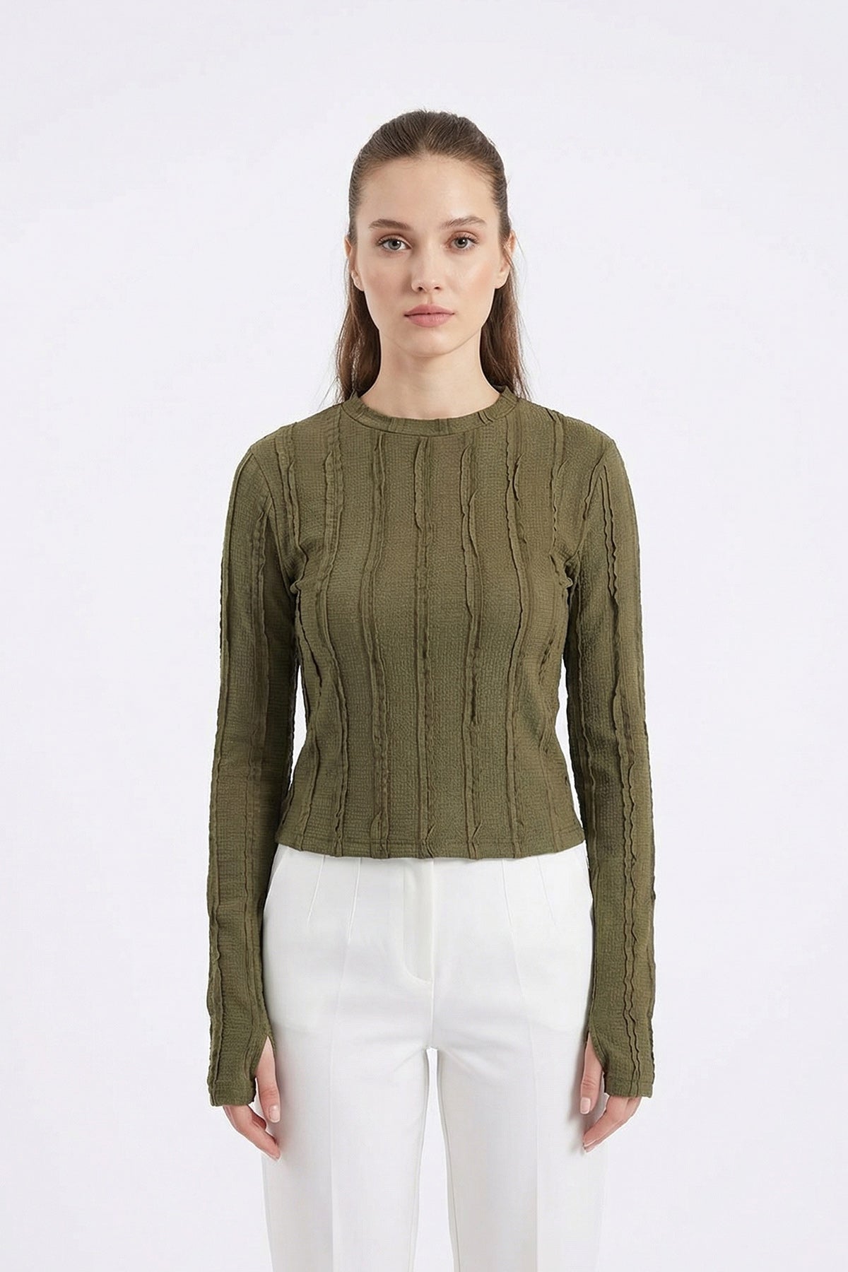 Khaki Women Blouse