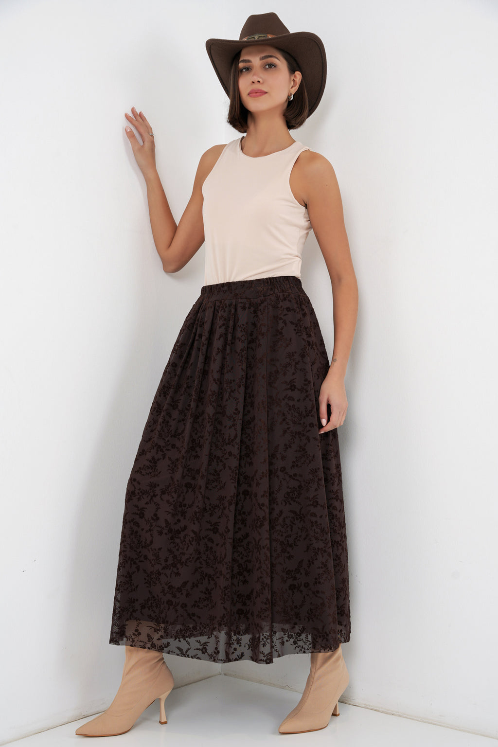 Brown Women Skirt