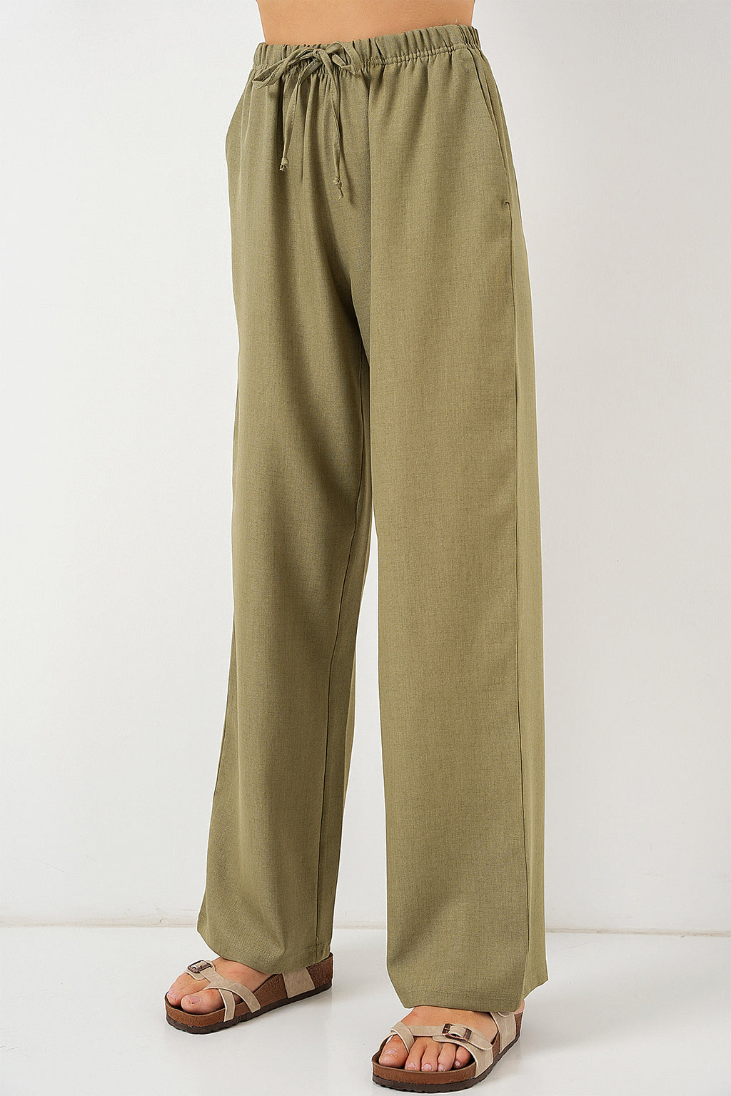 green Women Pants