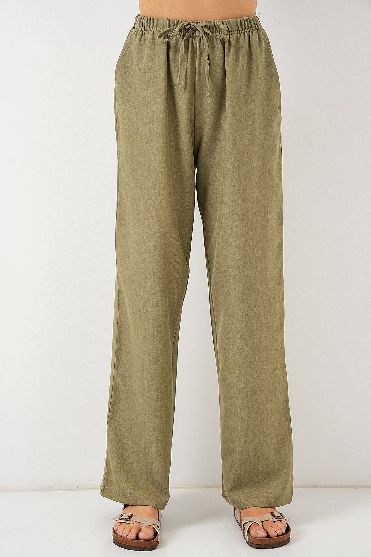 green Women Pants