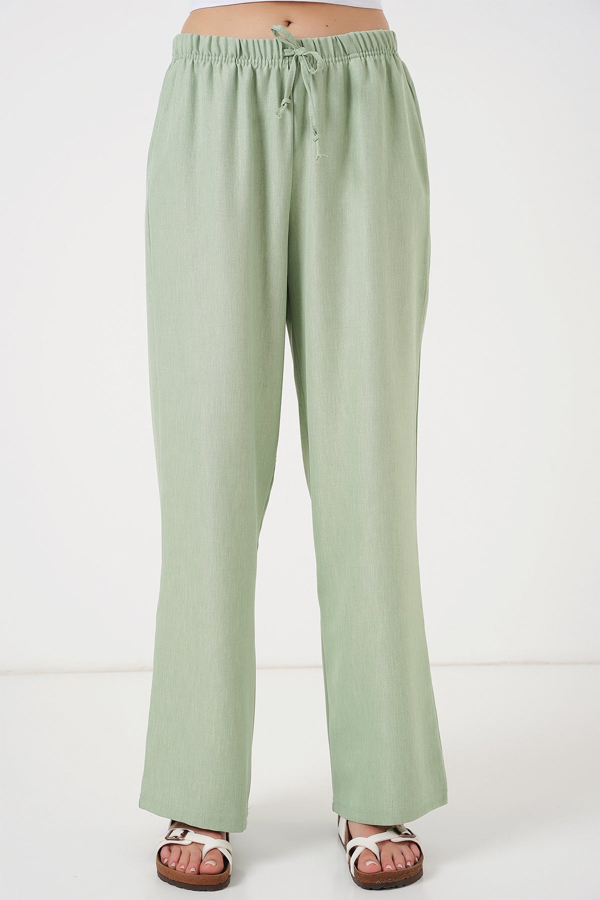 Green Women Pants