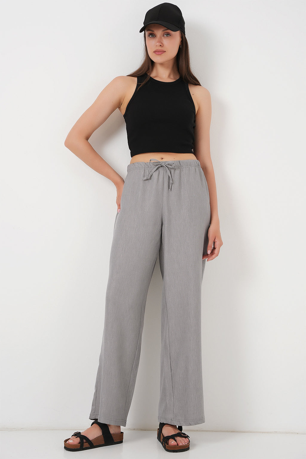 Grey Women Pants