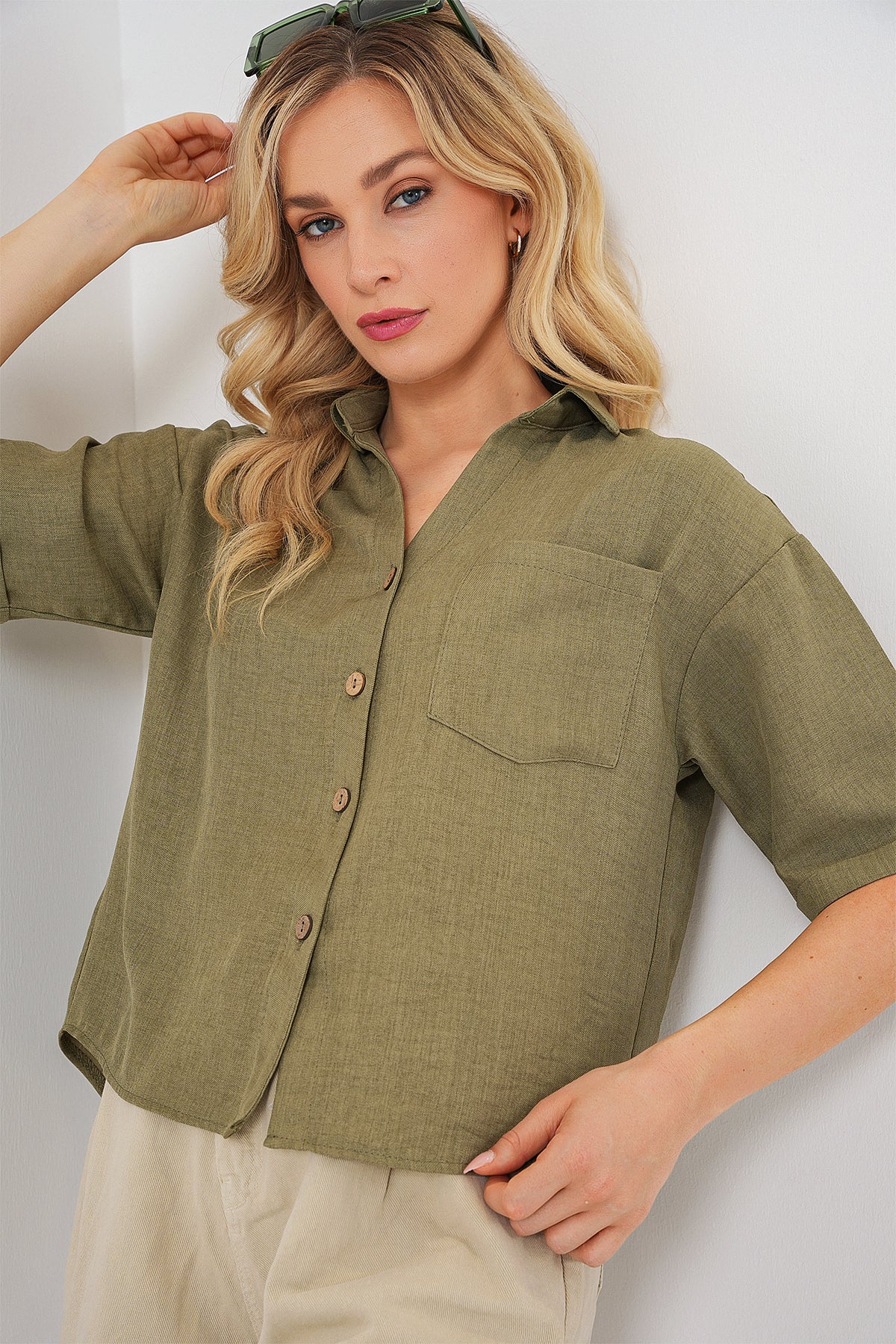 green Women Shirt