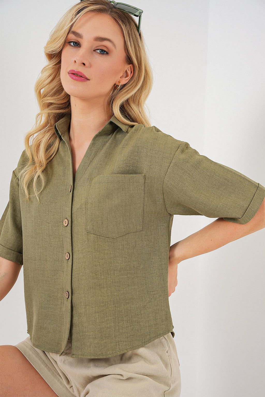 green Women Shirt