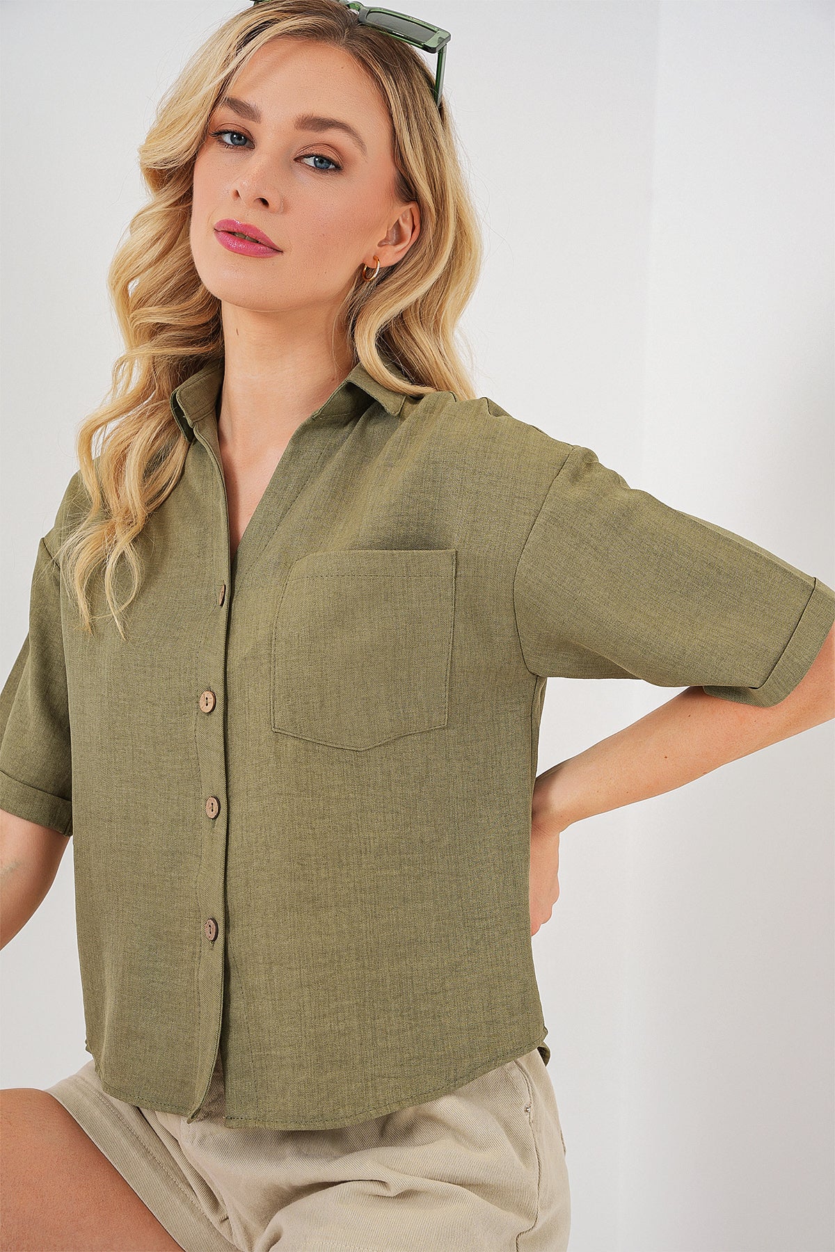 green Women Shirt