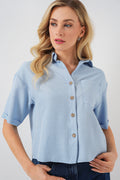 Blue Women Shirt