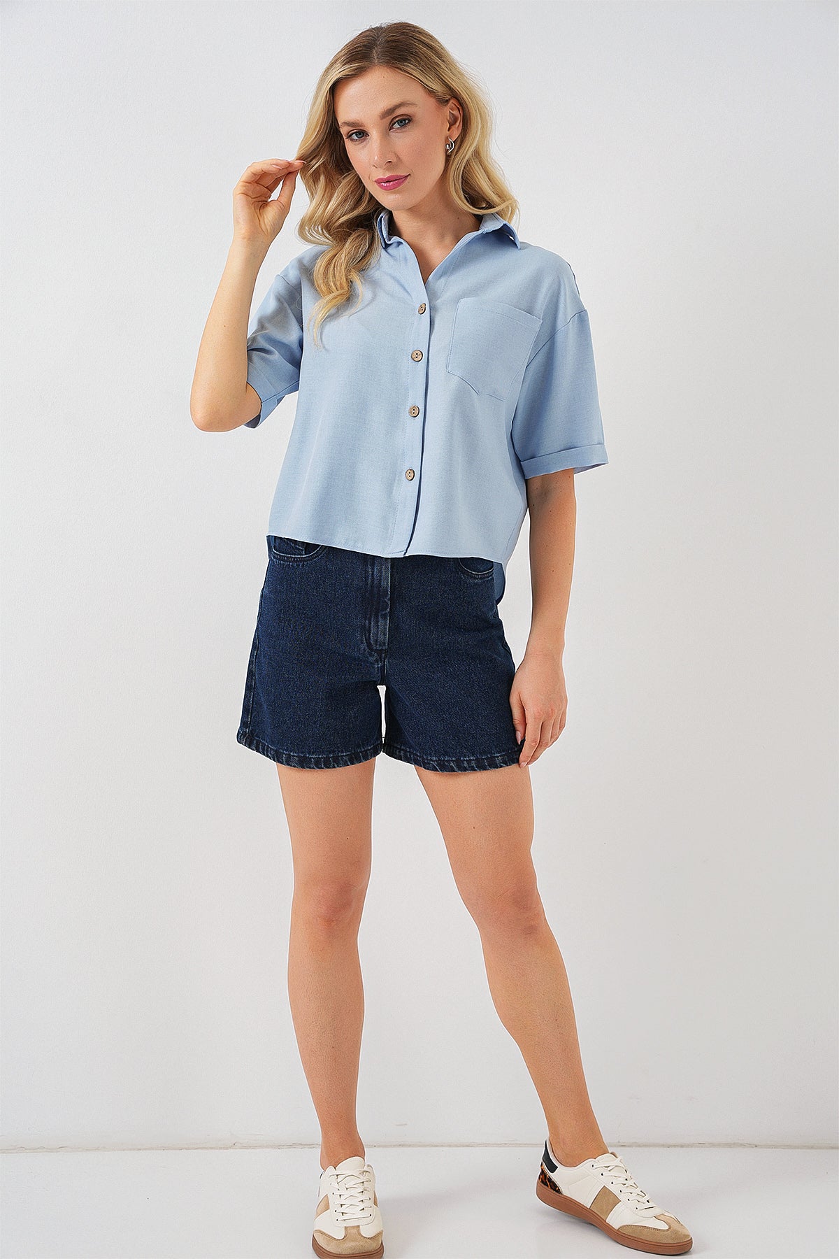 Blue Women Shirt