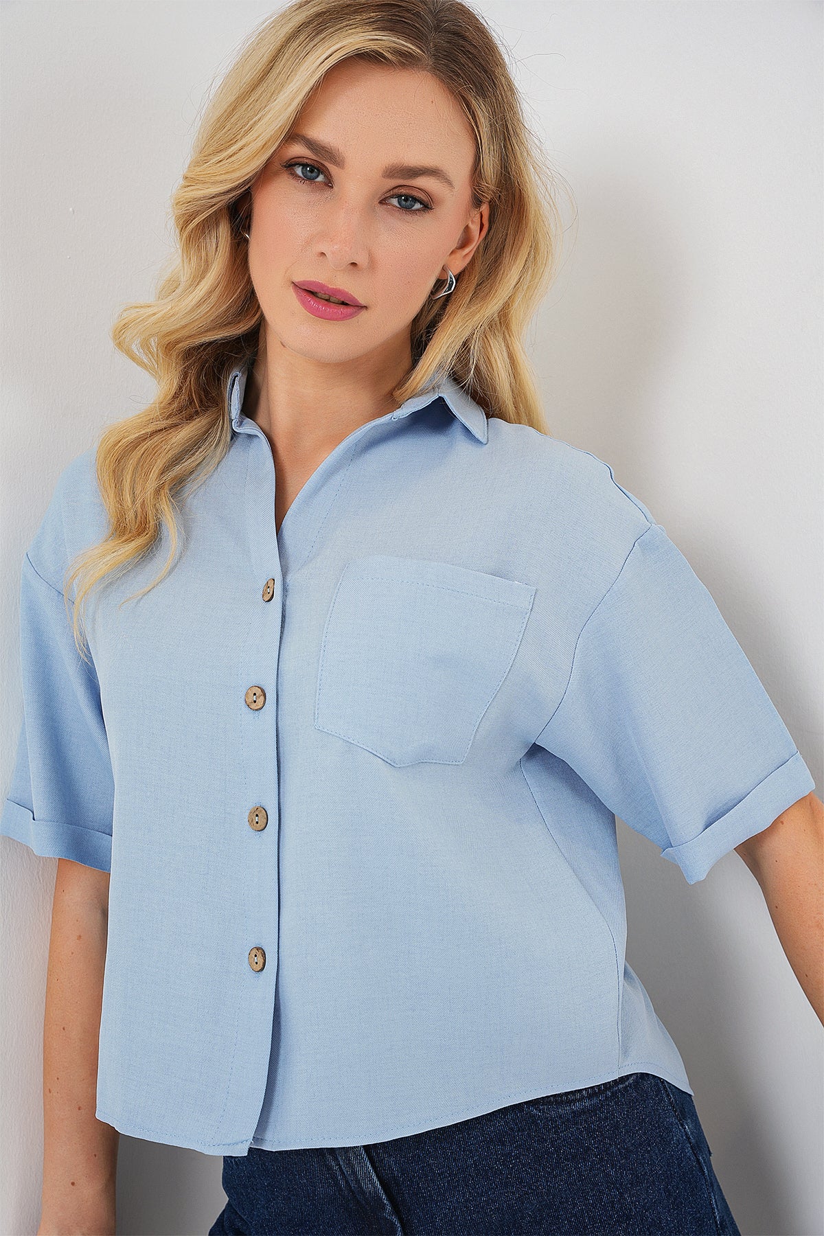Blue Women Shirt