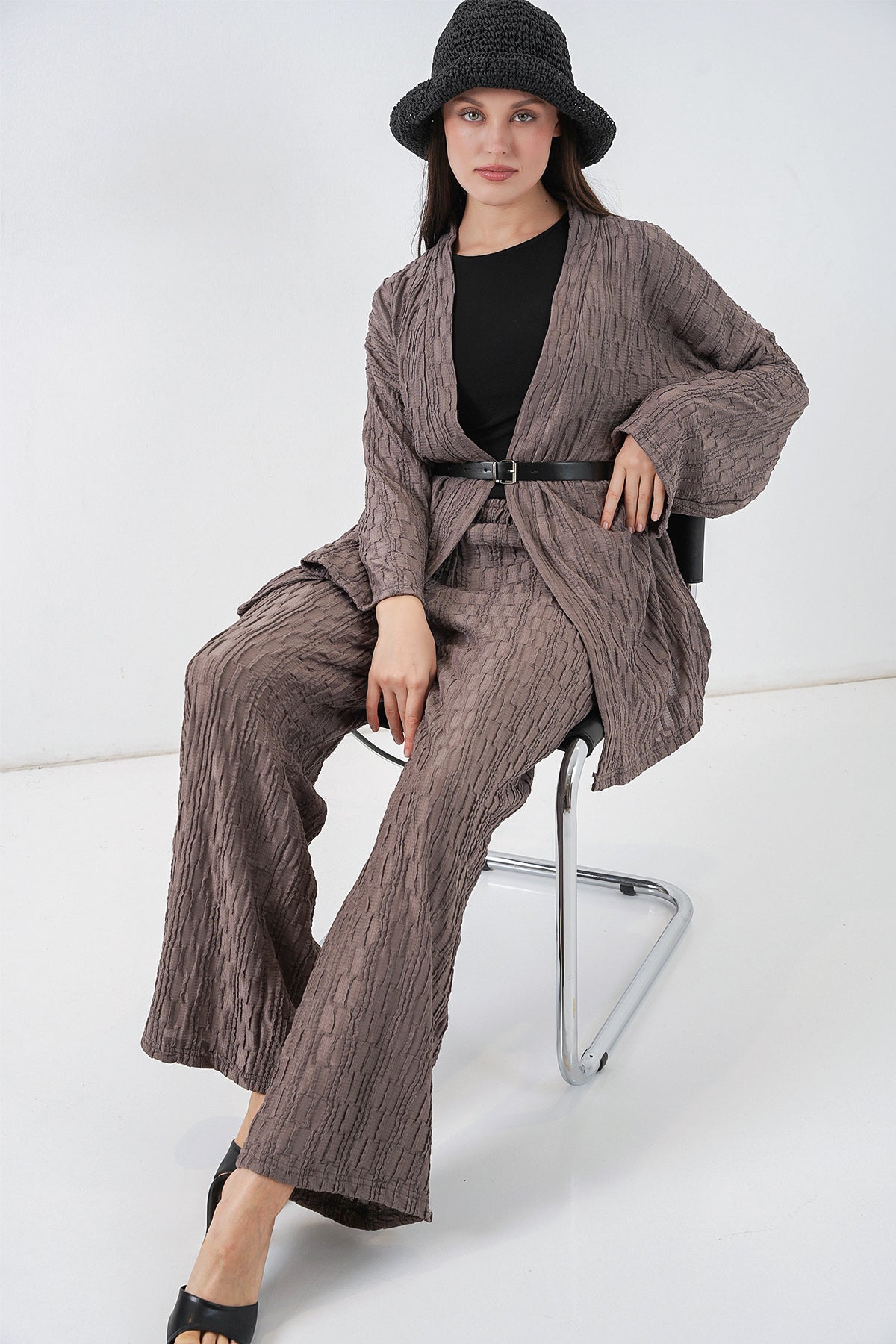 Smoke Women Top and Bottom Set