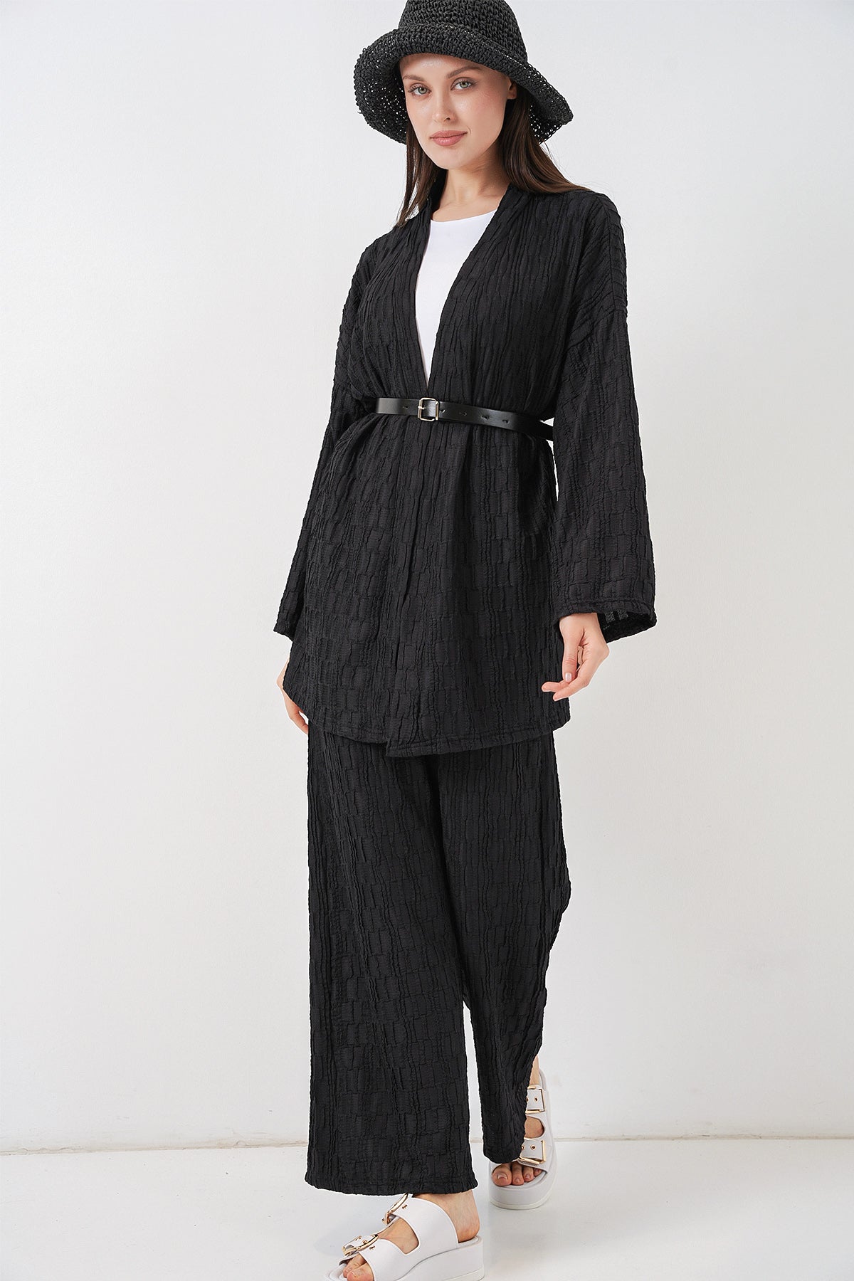 Black Women Top and Bottom Set