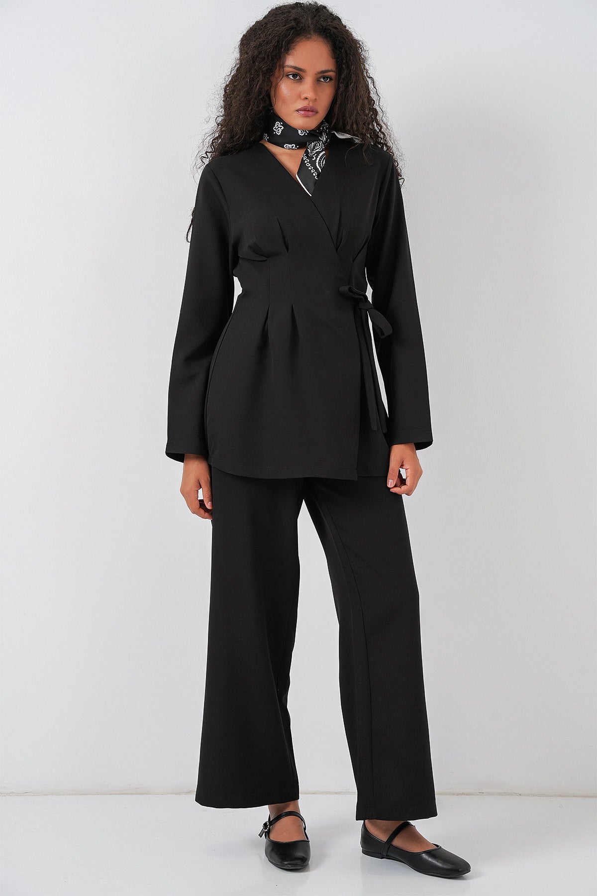 Black Women Top and Bottom Set