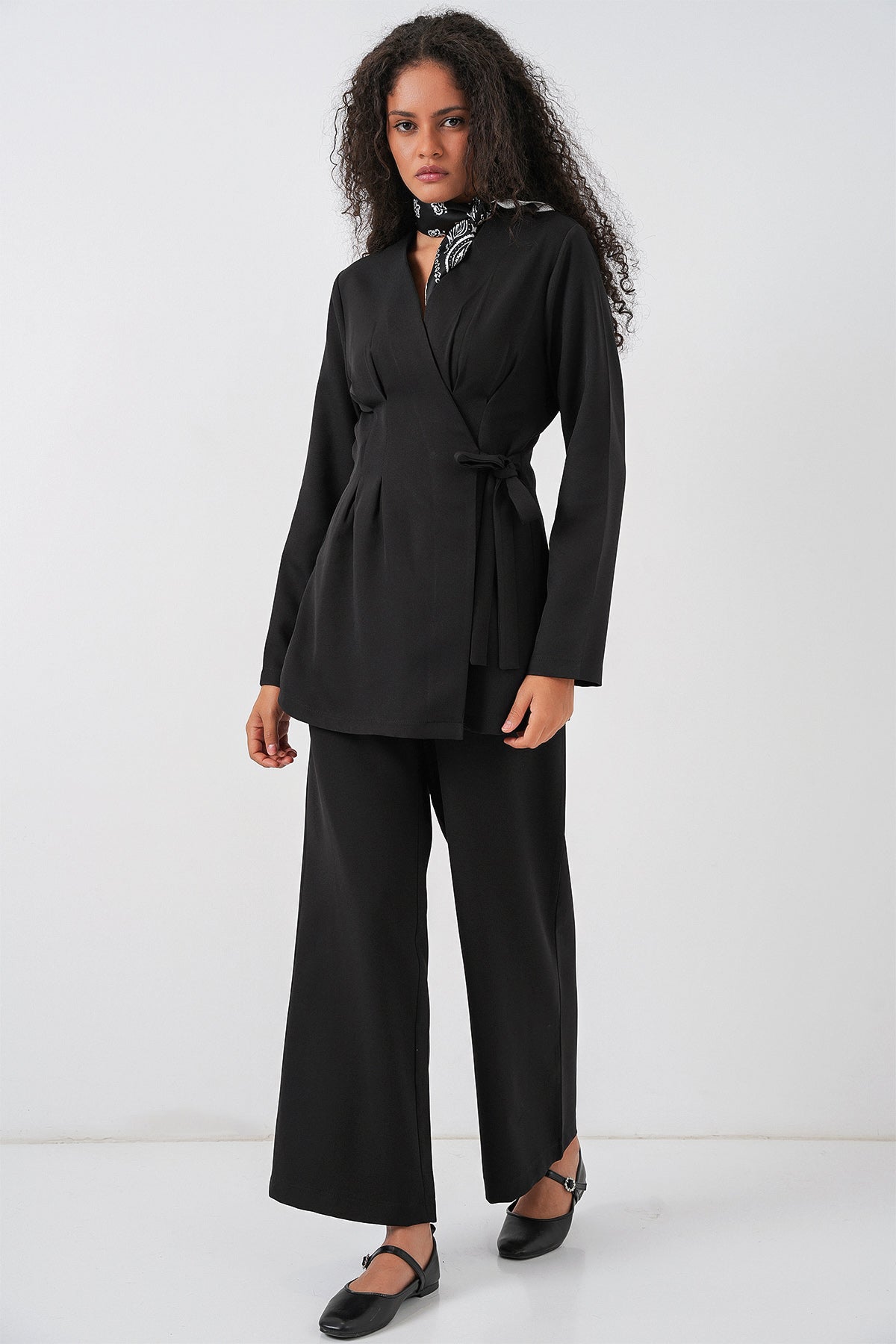 Black Women Top and Bottom Set