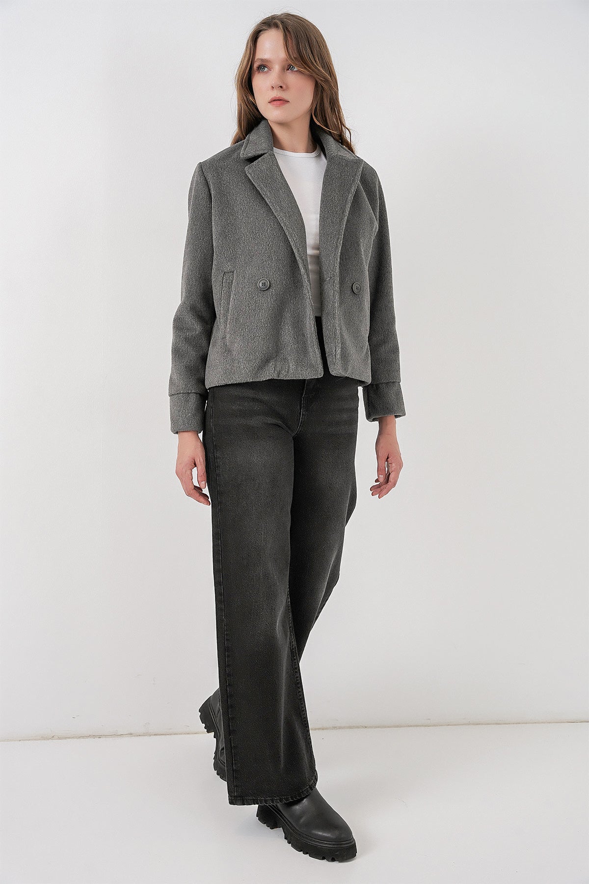 Grey Women Jacket