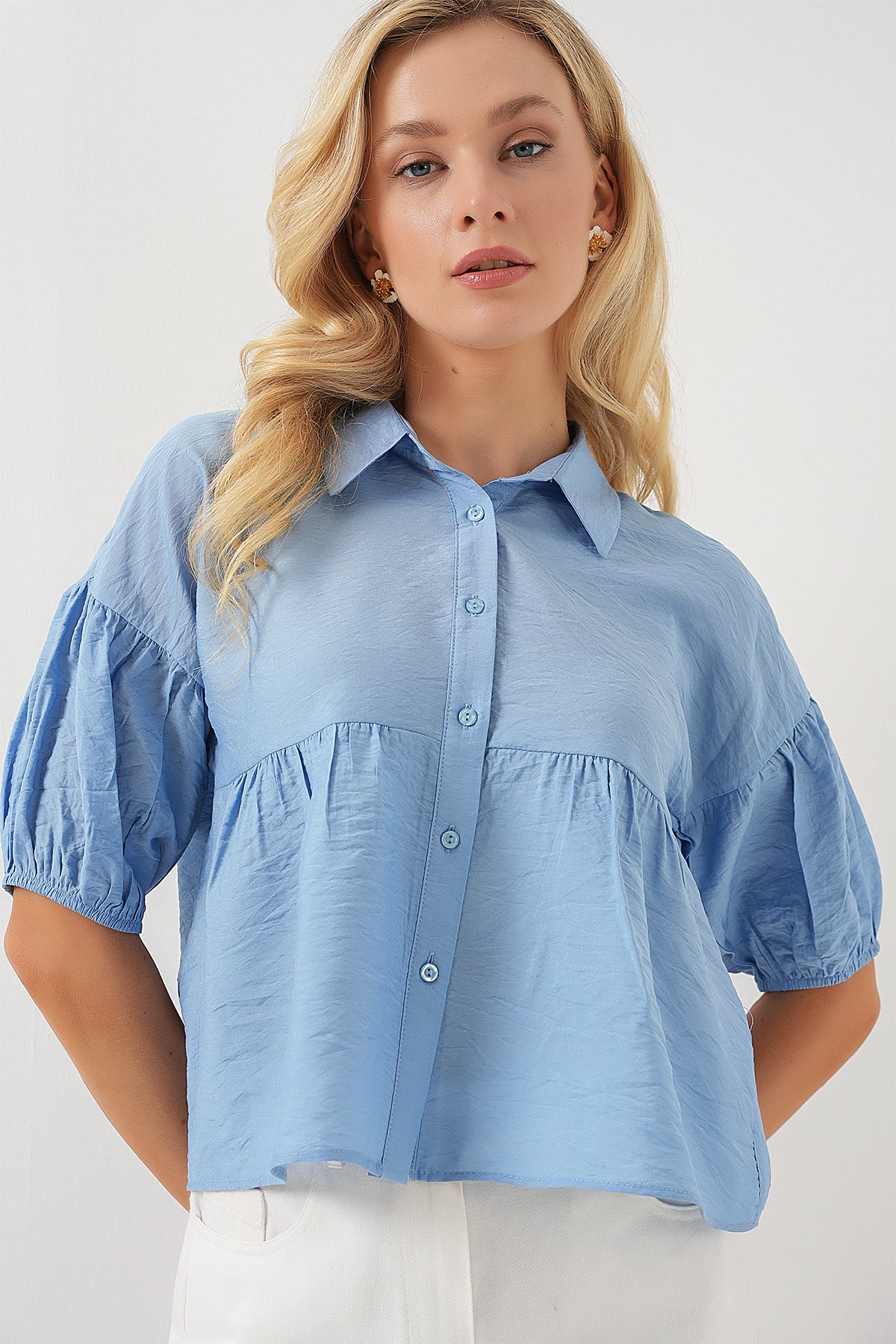 Blue Women Shirt