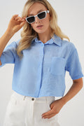 Blue Women Shirt