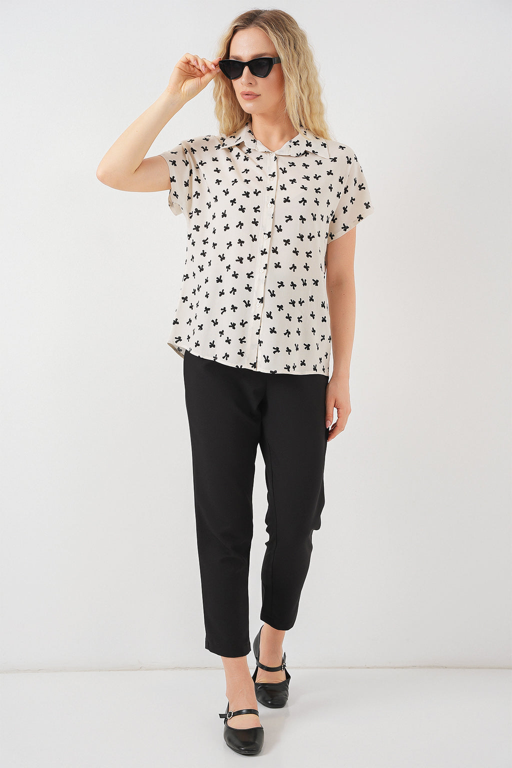 Cream Women Shirt