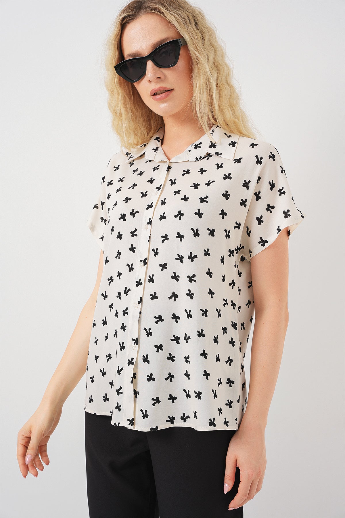 Cream Women Shirt