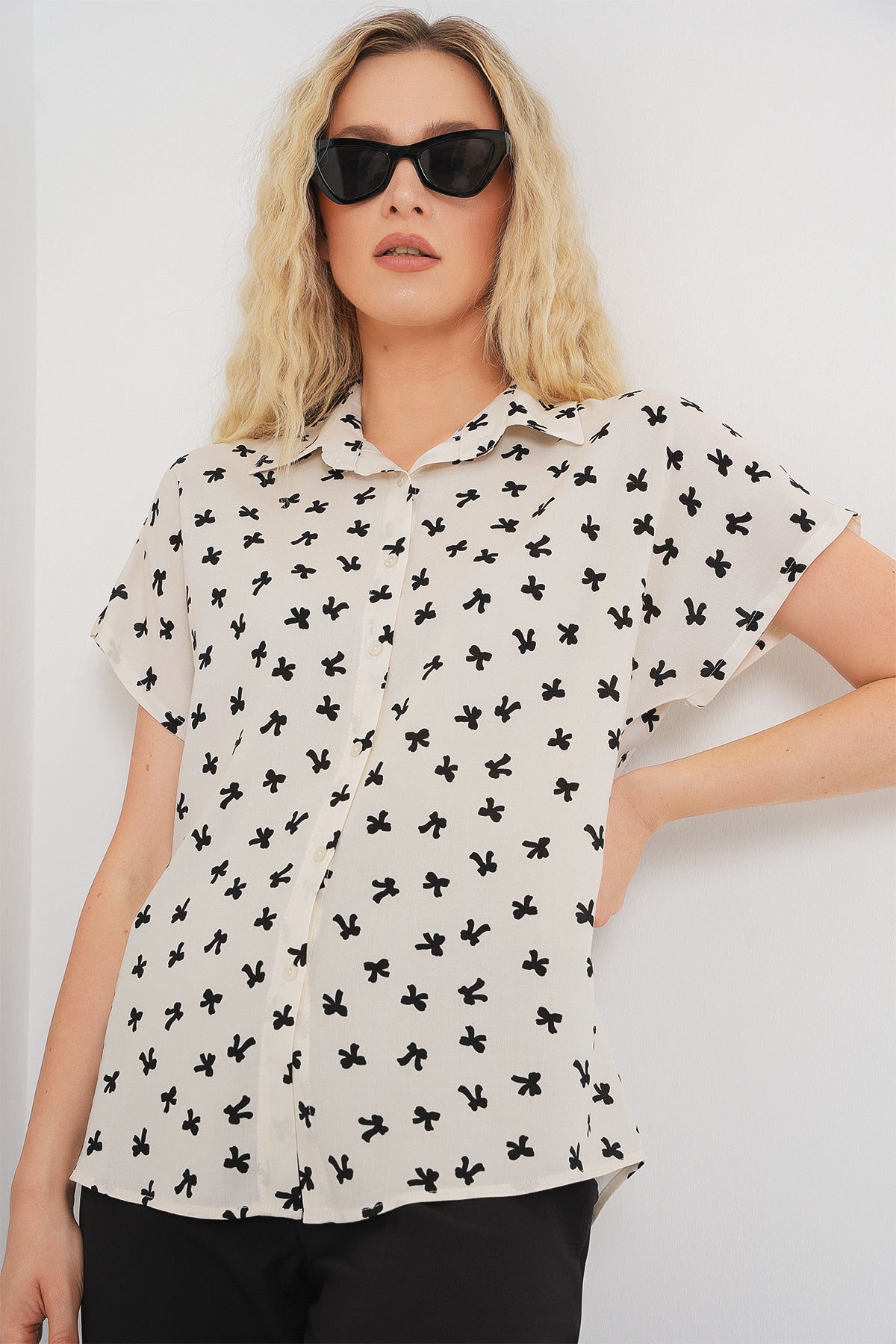 Cream Women Shirt