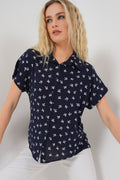 Navy Blue Women Shirt