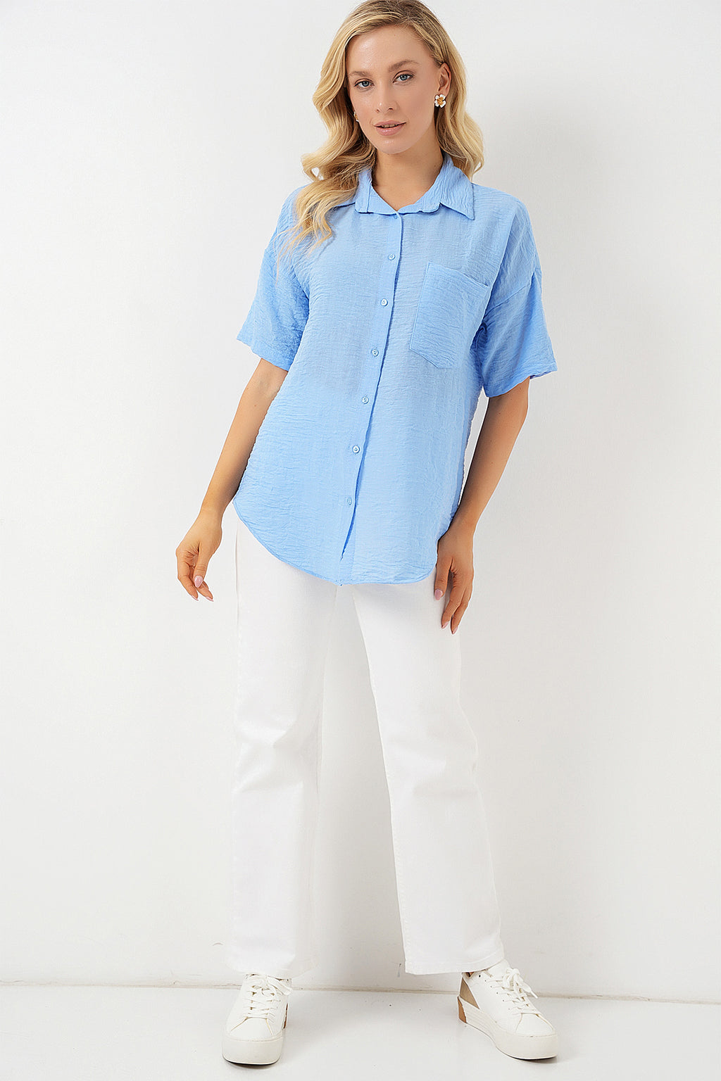 Blue Women Shirt
