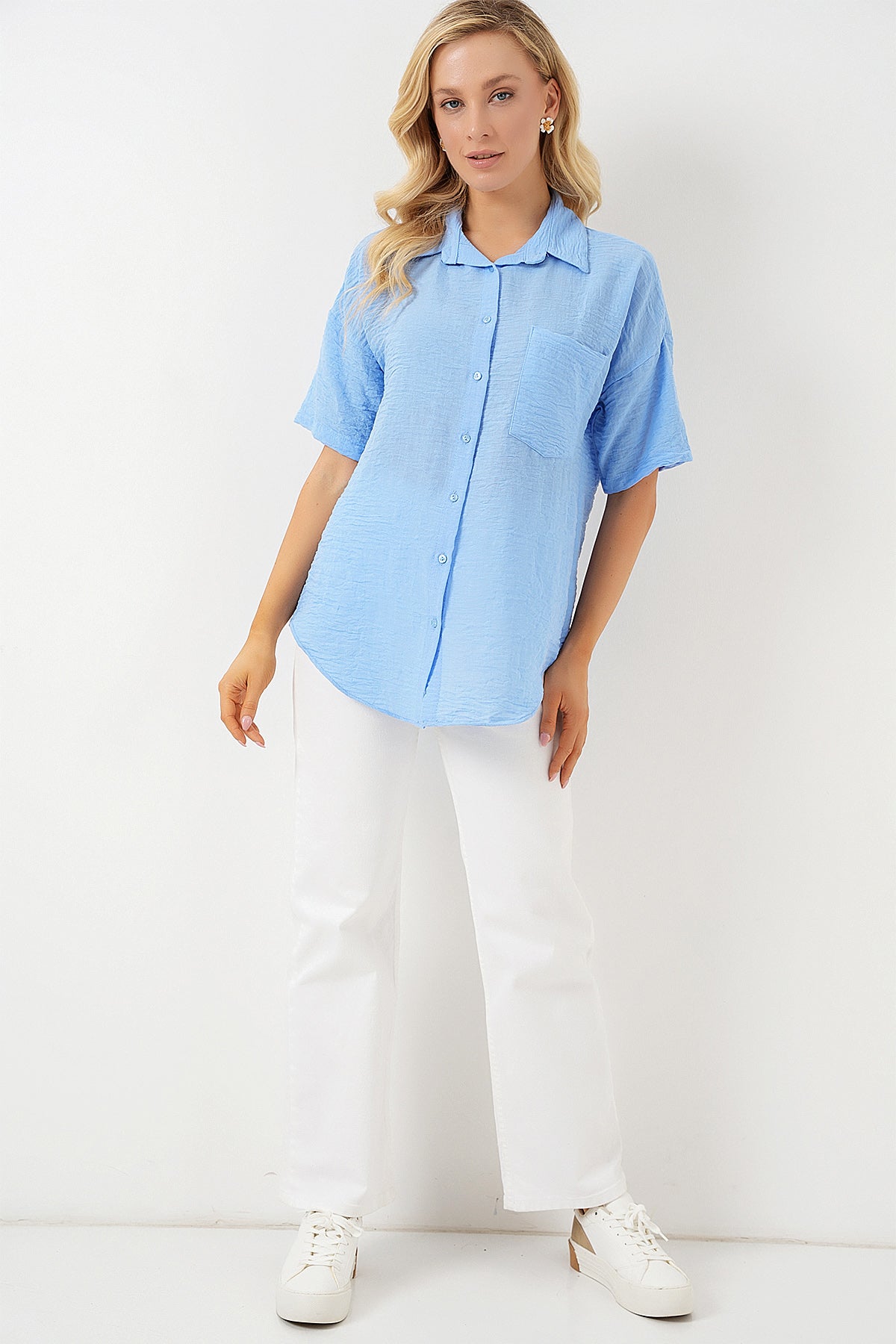 Blue Women Shirt