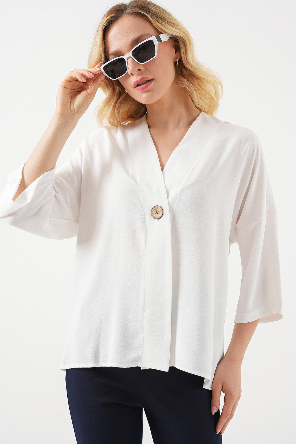 White Women Kimono
