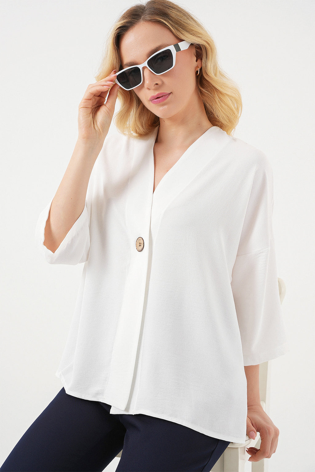 White Women Kimono