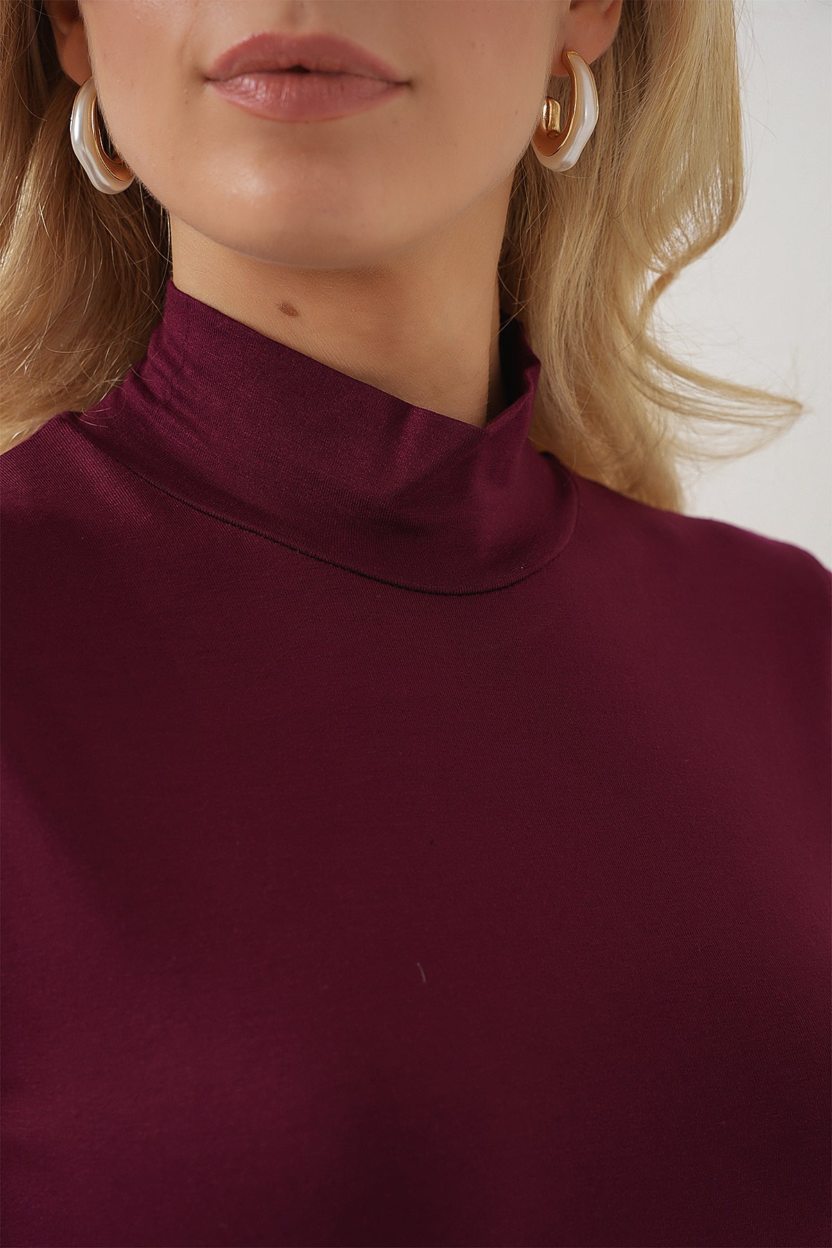 Burgundy Women Blouse