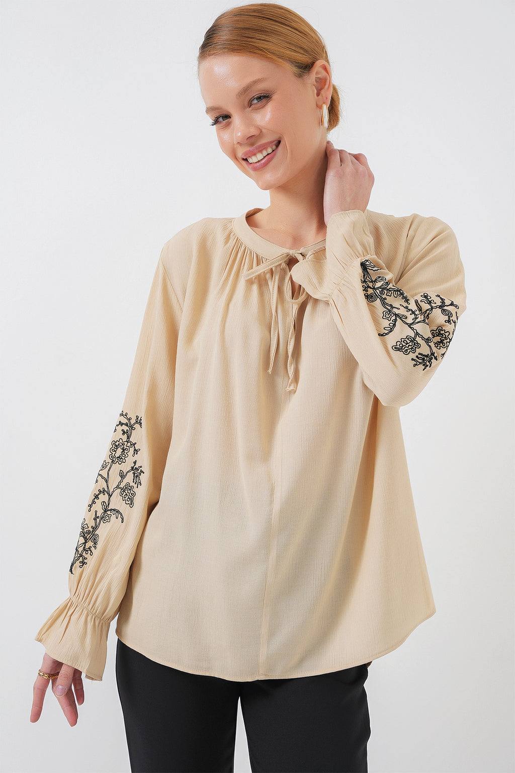 Beige Women Blouse