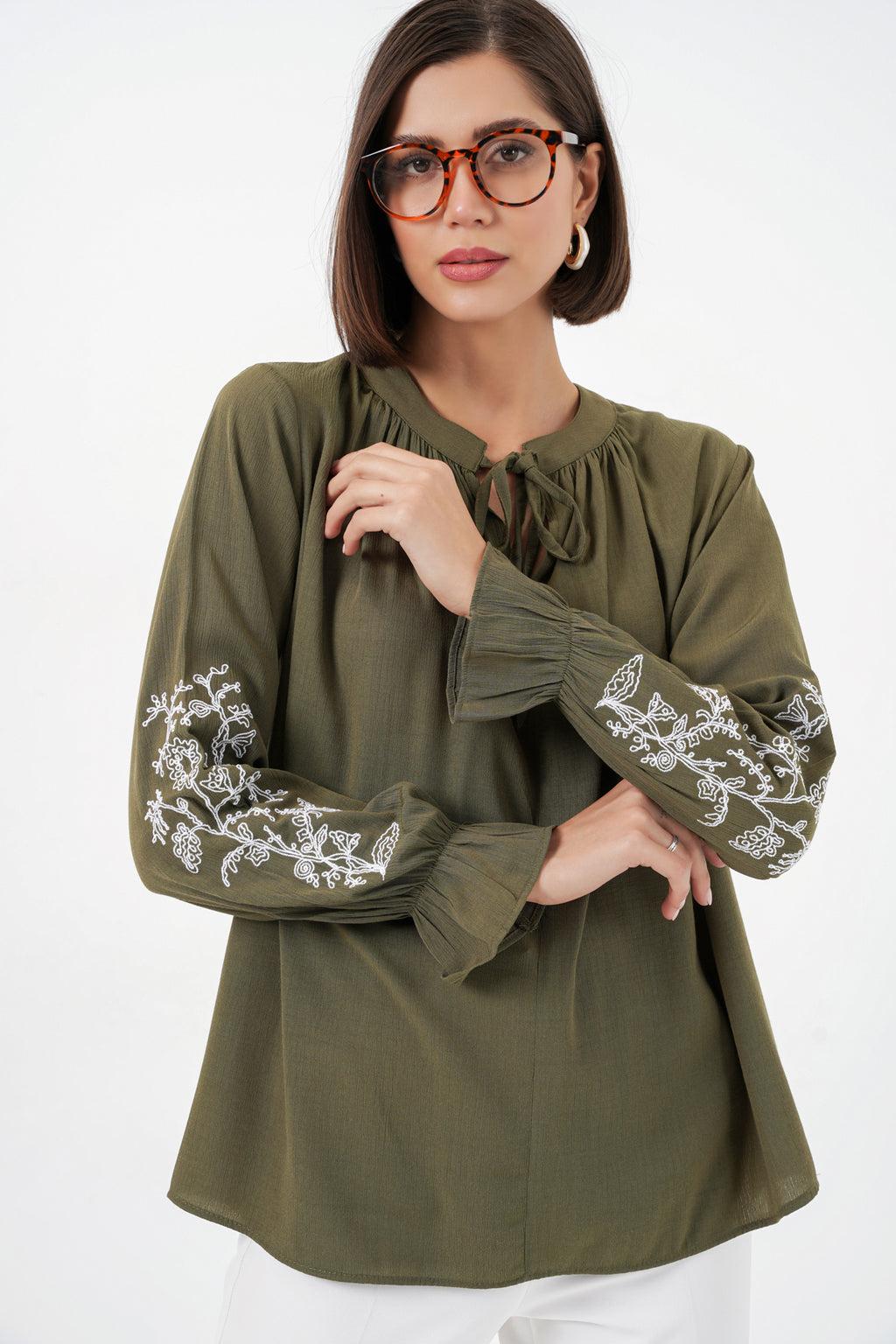 Khaki Women Blouse